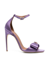 Malone Souliers Emily 110mm Satin Stilettos In Pink &amp; Purple