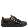 Giuseppe Zanotti Frankie Low-top Leather Sneakers In Silver