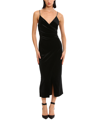 Donna Morgan For Maggy London Tilla Rhinestone Strap Dress In Black In Black