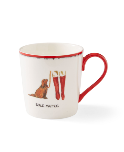 Kit Kemp For Spode Doodles Sole Mates Mug In Assorted