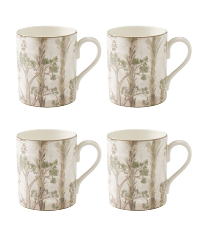 Kit Kemp For Spode Tall Trees 4 Piece Mugs Set, Service For 4 In Assorted