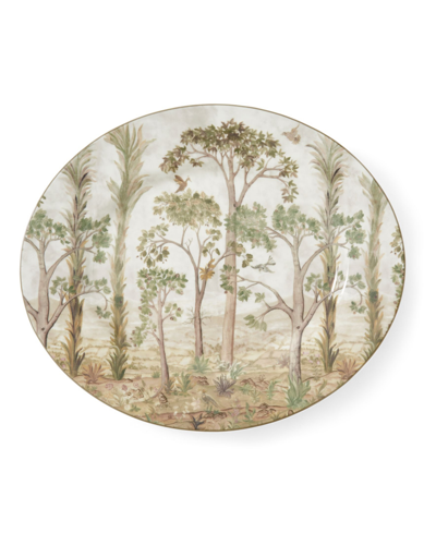 Kit Kemp For Spode Tall Trees Oval Platter, 14" In Assorted