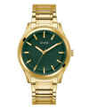 GUESS MEN'S ANALOG GOLD-TONE STAINLESS STEEL WATCH 44MM