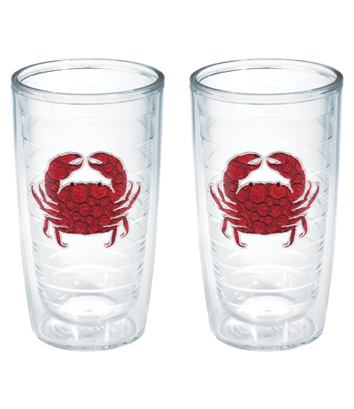 Tervis Tumbler Tervis Red Crab Dots Made In Usa Double Walled Insulated Tumbler Cup Keeps Drinks Cold & Hot, 16oz 2 In Open Miscellaneous