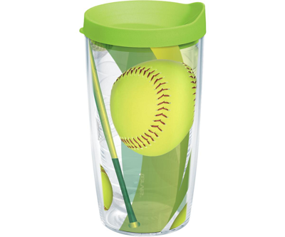 Tervis Tumbler Tervis Softballs Made In Usa Double Walled Insulated Tumbler Travel Cup Keeps Drinks Cold & Hot, 16o In Open Miscellaneous