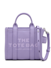 Marc Jacobs The Leather Small Tote Bag In Purple