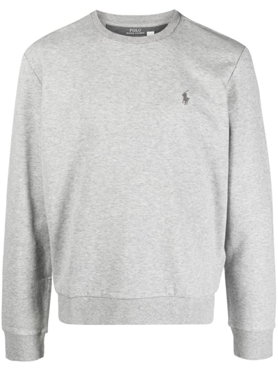 Polo Ralph Lauren Sweatshirt Mit Logo-stickerei In Grey