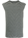 Isa Boulder Crew Neck Technical-jersey Tank-top In Grau