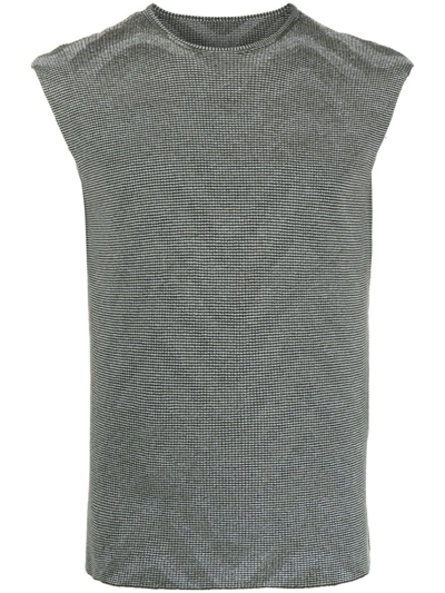 Isa Boulder Crew Neck Technical-jersey Tank-top In Brown