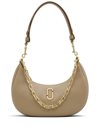 Marc Jacobs The Small Curve Leather Shoulder Bag In Neutrals