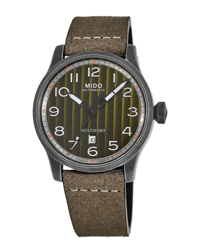 Mido Men's Multifort 44mm Automatic Watch In Black