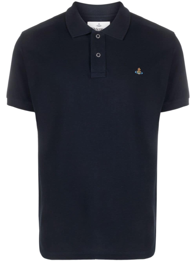 Vivienne Westwood Orb Essential Polo Shirt In Organic Cotton