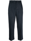 KENZO MICRO-HOUNDSTOOTH STRAIGHT-LEG TROUSERS