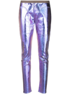 RICK OWENS IRIDESCENT-EFFECT SKINNY TROUSERS