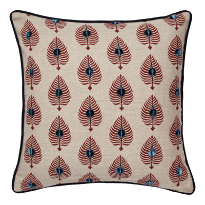 Oka Ocellus Pillow Cover - Natural/red