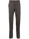 Pt Torino Tailored Pressed-crease Trousers In Brown