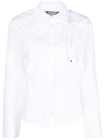 Jacquemus White Le Chouchou 'la Chemise Ruban' Shirt