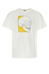 Alexander Mcqueen Men's Skull Print T Shirt In White