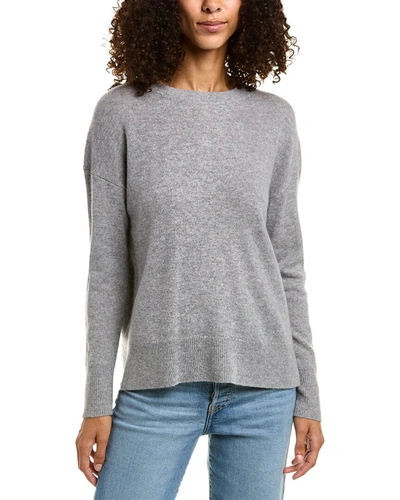 Theory Easy Cashmere Sweater In Husky Pale Grey