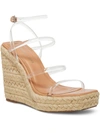 Madden Girl Hillarie Womens Wedge Strappy Espadrilles In White