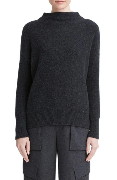 Vince Cashmere Jumper In Charcoal