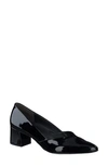 Paul Green Rendi Pointed Toe Pump In Black Soft Patent