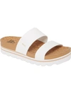 Reef Cushion Bounce Vista Hi Womens Cork Footbed Slide Sandals In Grey