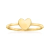 CANARIA FINE JEWELRY CANARIA 10KT YELLOW GOLD HEART RING