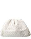 Bottega Veneta Small The Pouch Leather Clutch In White