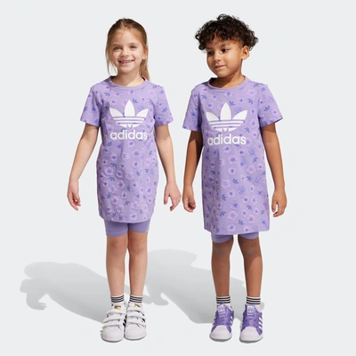 Adidas Originals Adidas Girls' Little Kids' Originals Floral Dress And