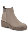 White Mountain Dear Block Heel Boot In Beige