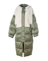 Shoreditch Ski Club Marlowe Shearling Parka In Green