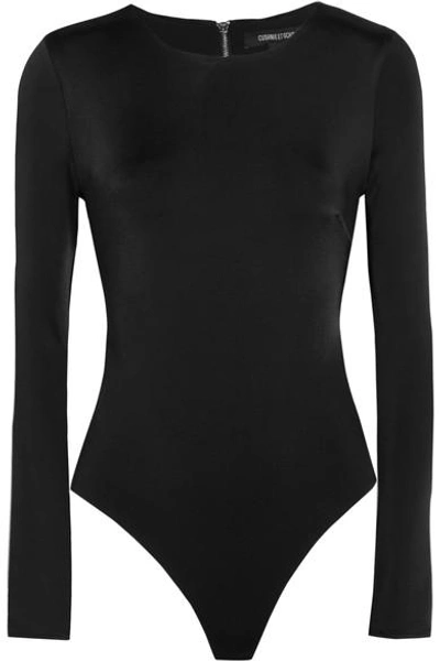 Cushnie Et Ochs Cutout Stretch-jersey Bodysuit In Black