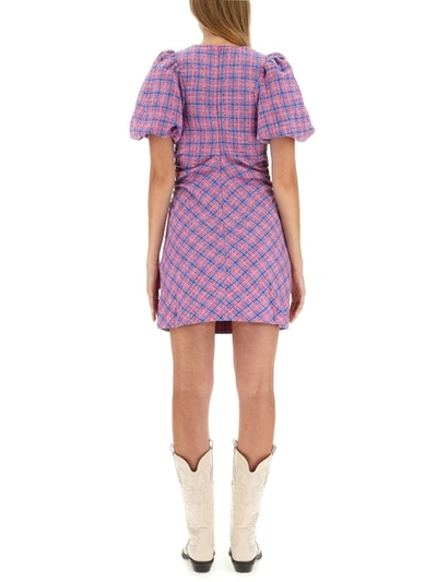 Ganni Mini Dress In Multicolour