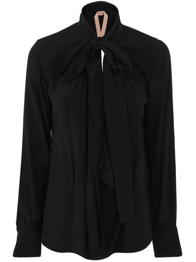 N°21 Shirt With Scarf In Negro