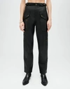 RE/DONE LEATHER RACER TAPER PANT