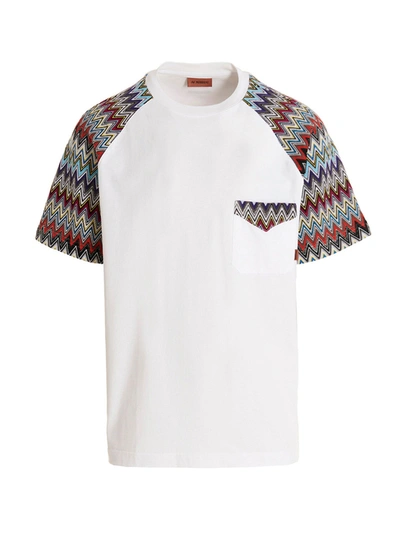 Missoni Zigzag Sleeves T-shirt In White