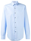 Lanvin Single-cuff Spread-collar Cotton Shirt In Light Blue