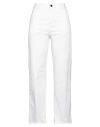 # 7.24 Woman Pants White Size 26 Cotton, Elastane In White