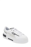 Puma Mayze Crashed Platform Sneaker In  White- Black