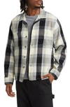 OBEY BRUCE PLAID BUTTON-UP OVERSHIRT