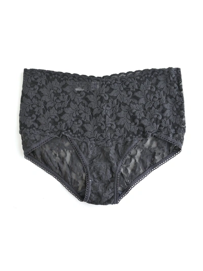 Hanky Panky Retro Lace V-kini Granite Grey