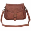 MAHI Leather Classic Saddle Bag In Vintage Brown Leather