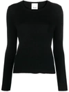 ALLUDE ALLUDE FINE KNIT CASHMERE SWEATER