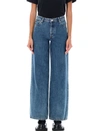 Apc Elizabeth Wide-leg High-rise Jeans In Light Blue