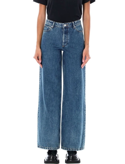 Apc Elizabeth Wide-leg High-rise Jeans In Blue