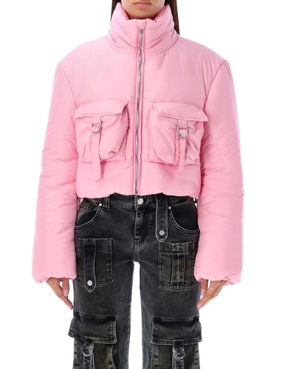 Blumarine Puffed Bomber Jacket In Dalia