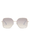 Diff Beatrice Geometric Sunglasses In Gold