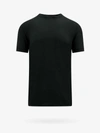 Giorgio Armani Classic Crew Neck T-shirt In Virgin Wool In Black