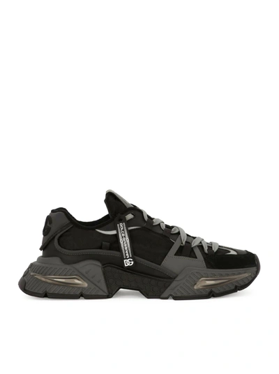 Dolce & Gabbana Airmaster Chunky Sneakers In Black